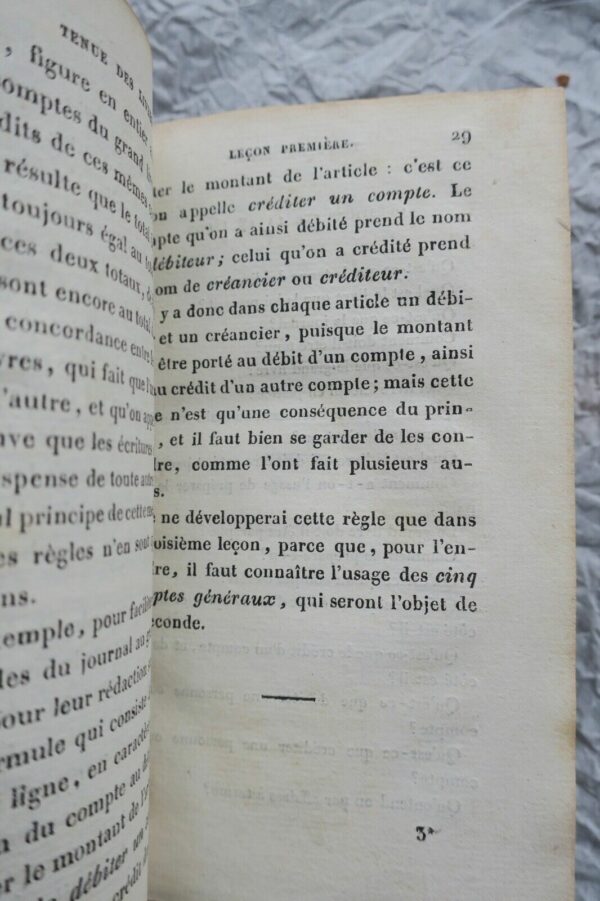 tenue des livres enseignée en vingt et une leçons et sans maître 1830 – Image 6